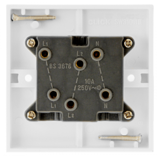 Scolmore Polar PRW020 Switch Fan Isolator 10A White