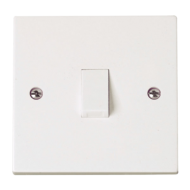 Scolmore Polar PRW022 Switch Plate DP 20A White
