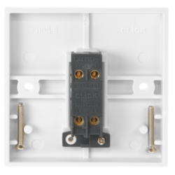 Scolmore Polar PRW025 Plate switch 1G Intermediate 10A White