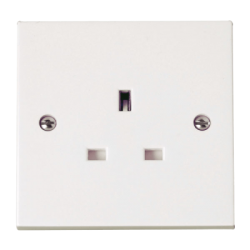 Scolmore Polar PRW030 1 Gang  Un-switched socket 13Amp White