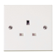 Scolmore Polar PRW030 1 Gang  Un-switched socket 13Amp White