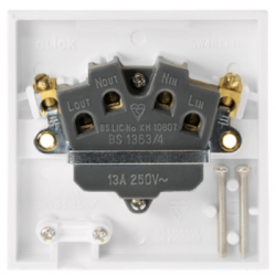 Scolmore Polar PRW050 Connection Unit Fused 13A White