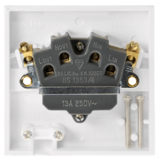 Scolmore Polar PRW050 Connection Unit Fused 13A White