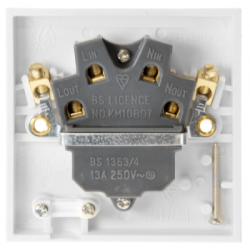 Scolmore Polar PRW051 Connection Unit Switched 13A White