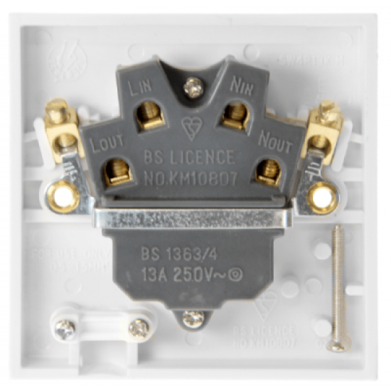 Scolmore Polar PRW051 Connection Unit Switched 13A White