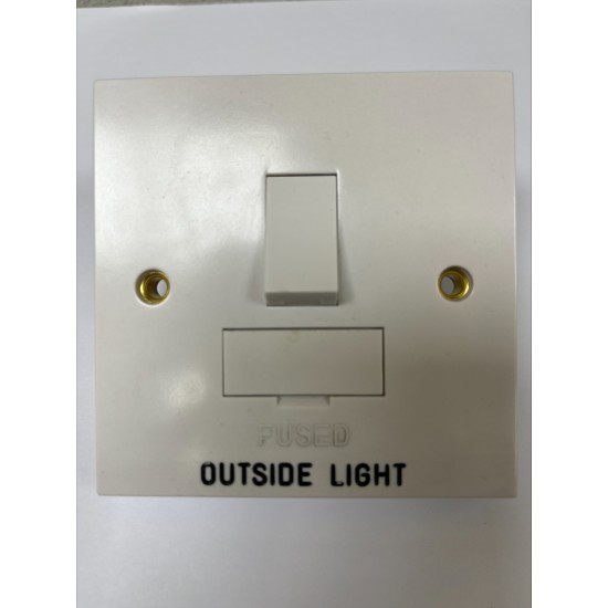 Scolmore Polar PRW051 Connection Unit Switched 13Amp Engraved Outside Light