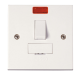 Scolmore Polar PRW052 Connection Unit Switched 13A White With Neon
