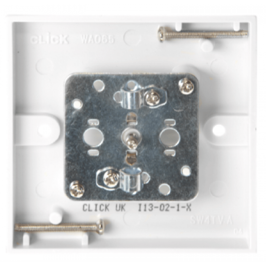 Scolmore Polar PRW065 Single Coax Socket White