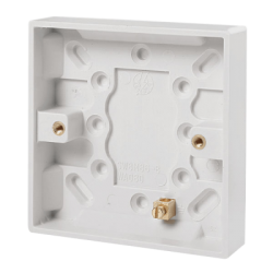 Scolmore Polar PRW080 1 Gang Pattress 16mm Deep White