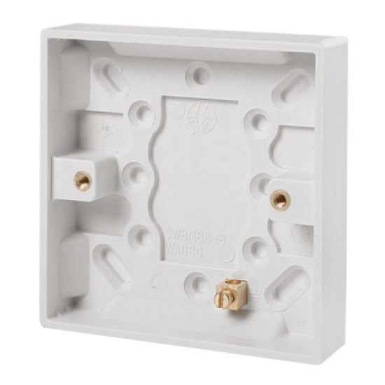 Scolmore Polar PRW080 1 Gang Pattress 16mm Deep White