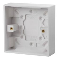 Scolmore Polar PRW081 1 G Pattress 25mm Deep White