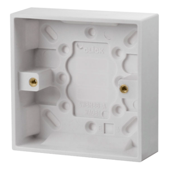 Scolmore Polar PRW081 1 G Pattress 25mm Deep White
