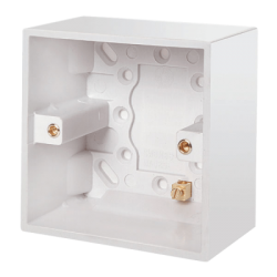 Scolmore Polar PRW085 1G Pattress 47mm Deep White