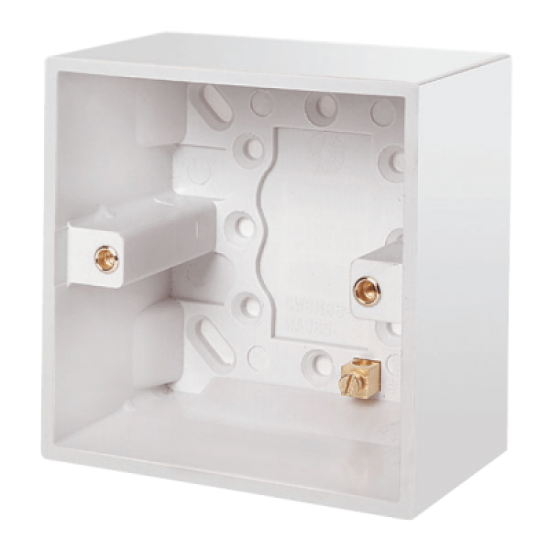Scolmore Polar PRW085 1G Pattress 47mm Deep White
