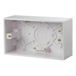 Scolmore Polar PRW086 2G Pattress 47mm White