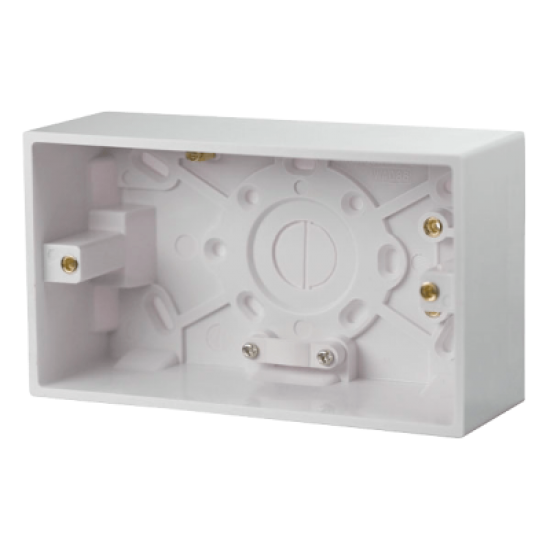 Scolmore Polar PRW086 2G Pattress 47mm White