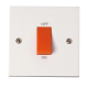 Scolmore Polar PRW200 1G Cooker Switch 45Amp White