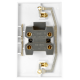 Scolmore Polar PRW203 2G Cooker Switch With Neon 45Amp White