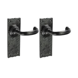 Timco 200232 Traditional Lever Lock Handles - Antique Black