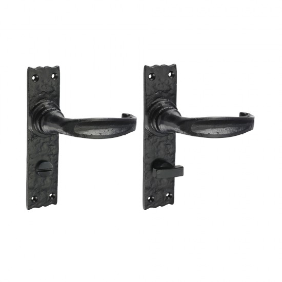 Timco 200787 Narrow Style Bathroom Lock Handles - Antique Black