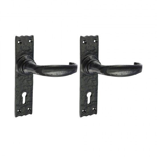 Timco 200966 Narrow Lock Handle Antique Black