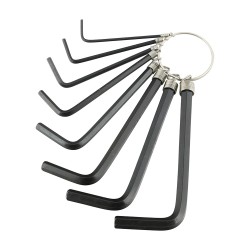 Timco 468219 Hexagon Key Keyring Set (8 Pieces)