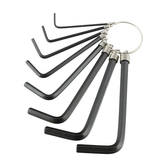 Timco 468219 Hexagon Key Keyring Set (8 Pieces)