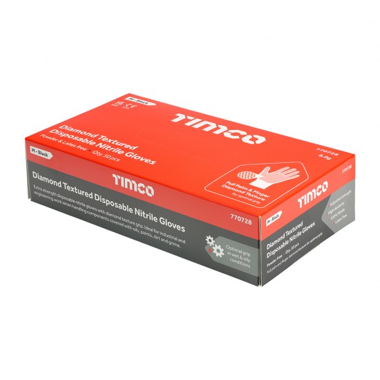Diamond Texture Nitrile Gloves_X Large