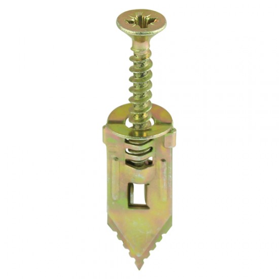 Timco HPF30 Hammer-In Fixings - PZ - Yellow 4 x 30mm 100PK