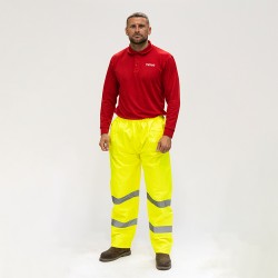 Hi-Vis Elastic Trousers Yellow_X Large