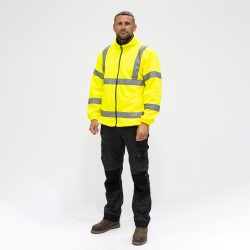 Hi-Vis Fleece Jacket Yellow_Large