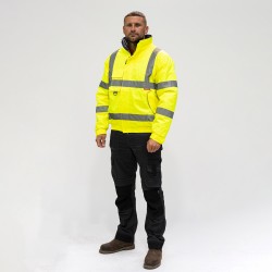 Hi-Vis Bomber Jacket Yellow_Large