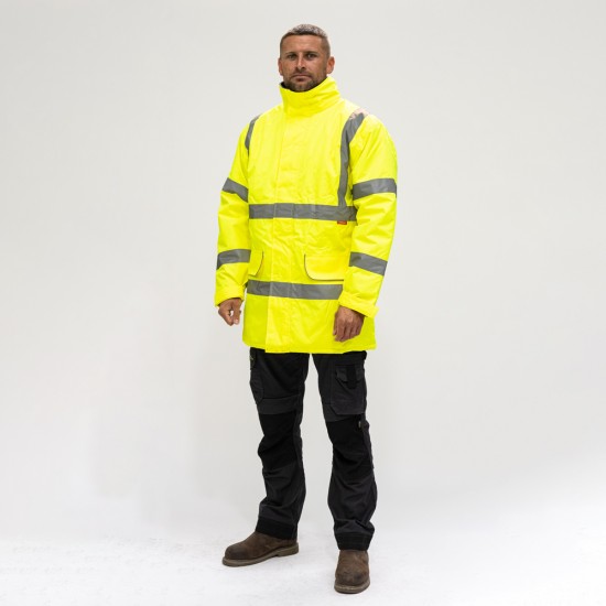 Hi-Vis Parka Jacket Yellow_Medium