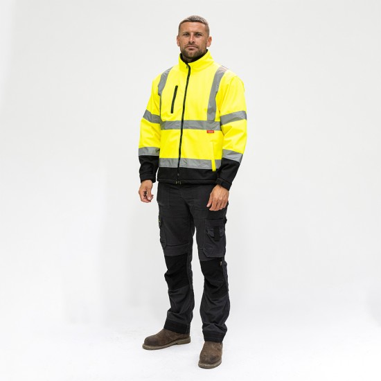 Hi-Vis Softshell Jacket Yellow_XX Large