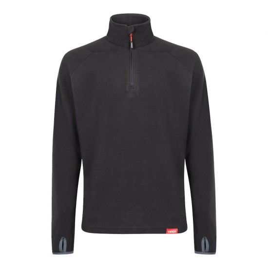 Half Zip Overhead Fleece Black_X Large