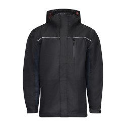 Lined Rain Jacket Black/Navy_Medium