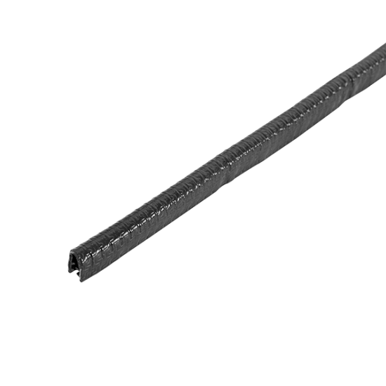 Unicrimp QGT3B 5mm x 8mm x 3 Metre pack Grommet Strip Edge Roll black