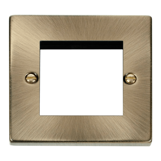 VPAB311 Deco Single Plate (Twin Media Module Apert