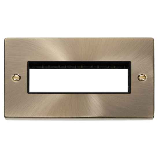VPAB426BK Deco 2 Gang Plate 6 In-Line Aperture - B