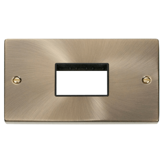 VPAB432BK Deco Double Minigrid Plate Triple Apertu