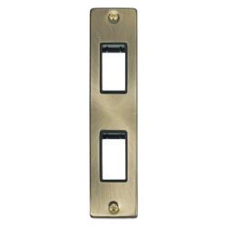 VPAB472BK Deco Double Architrave Plate & Aperture