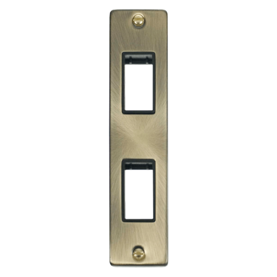VPAB472BK Deco Double Architrave Plate & Aperture