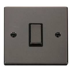 VPBN411BK Deco 1 Gang 2 Way 'Ingot' 10AX Switch -