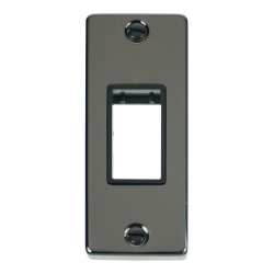 VPBN471BK Deco Single Architrave Plate & Aperture
