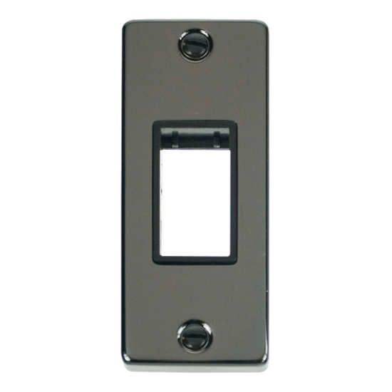 VPBN471BK Deco Single Architrave Plate & Aperture