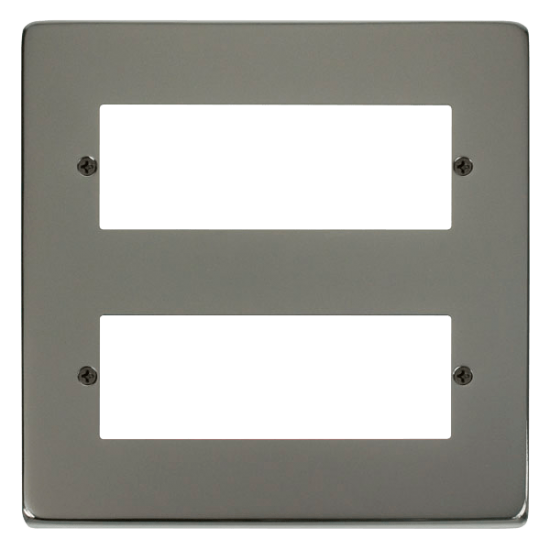 VPBN512 Deco 12 Minigrid Module Plate - Black Nick
