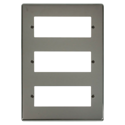 VPBN518 Deco 18 Minigrid Module Plate - Black Nick