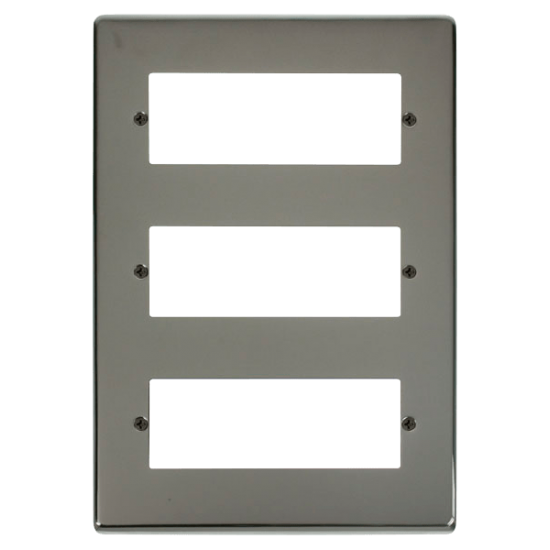 VPBN518 Deco 18 Minigrid Module Plate - Black Nick