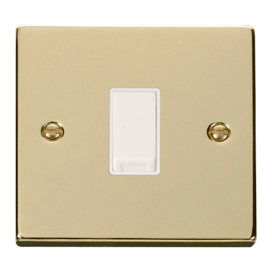VPBR011WH Deco 1 Gang 2 Way 10AX Switch - White