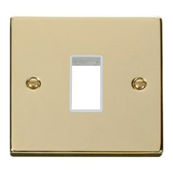 VPBR401WH Deco 1 Gang Plate Single Aperture - Whit